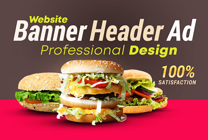 Gig Preview - Design a professional website banner ads, header,  web images