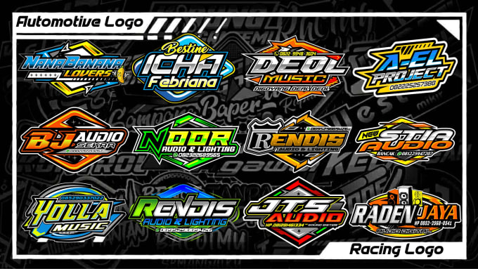 Gig Preview - Create amazing automotive and racing logo design with 3d style