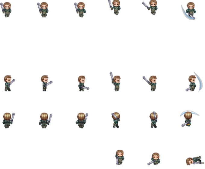 Gig Preview - Make rpg maker mv mz walking character sprites