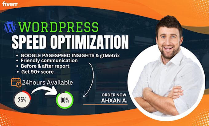 Bestseller - do wordpress speed optimization,fix core web vitals, improve pagespeed