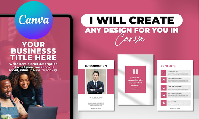 Gig Preview - Create any design for you in canva