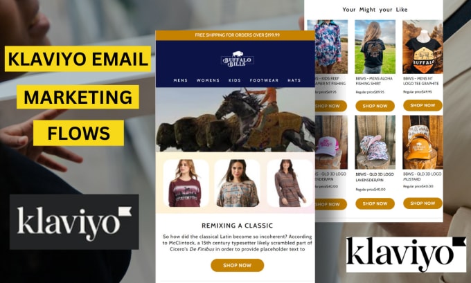 Gig Preview - Design klaviyo email template and flows