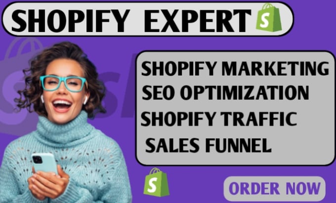 Gig Preview - Do shopify website development shopify dropshipping shopify promotion