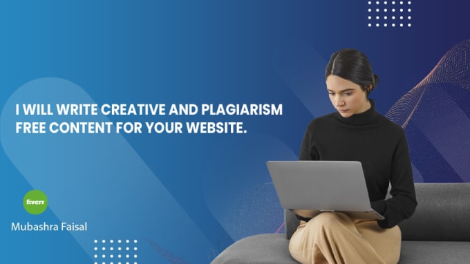 Gig Preview - Write original and plagiarism free content for your website