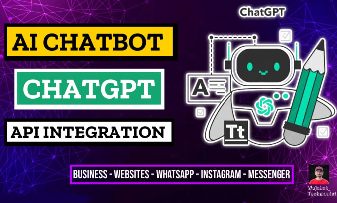 Gig Preview - Create chatgpt chatbot, ai chatbot, chatgpt api integration