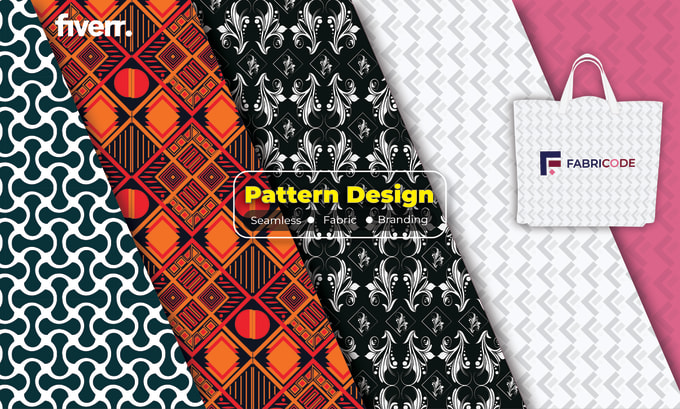 Gig Preview - Design seamless patterns, textile geometric fabric monogram