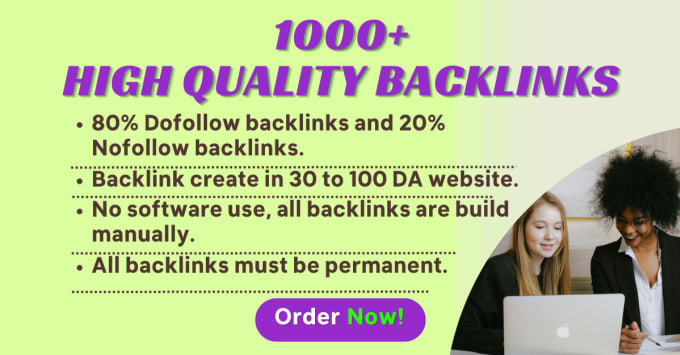 Bestseller - create 1000 high quality seo backlinks