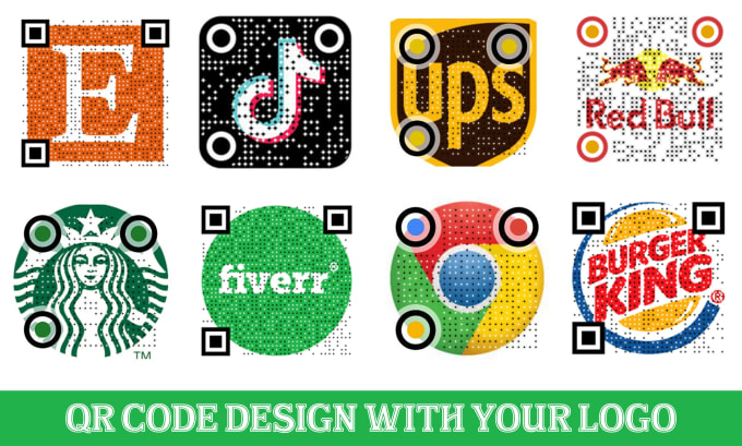 Gig Preview - Generate a custom qr code design with logo free vector file