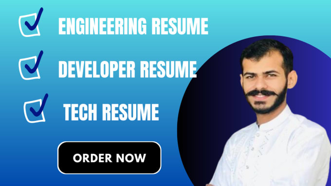 Gig Preview - Write review tech resume faang software developer engineering resume, IT ats cv