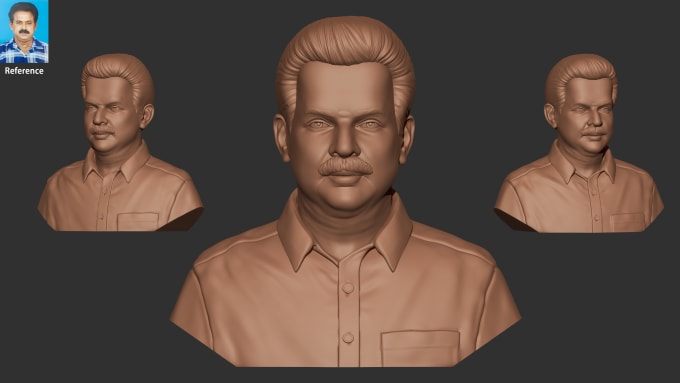 Gig Preview - Do 3d printable portrait sculptures