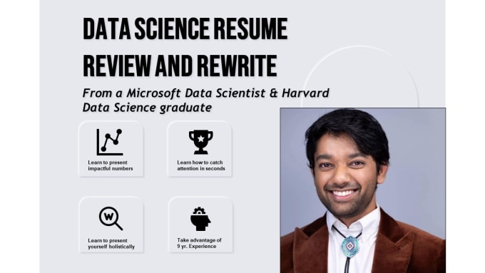 Gig Preview - Review, edit data science resume and teach you my tricks