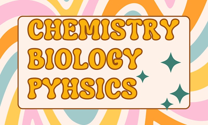 Gig Preview - Solve all your chemistry and biology problems and essays