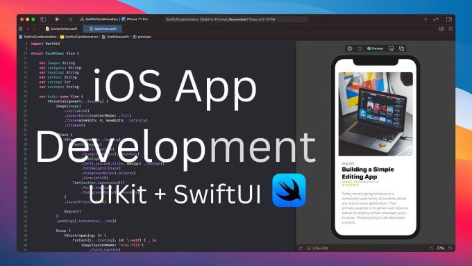 Gig Preview - Develop native ios app using swiftui or uikit