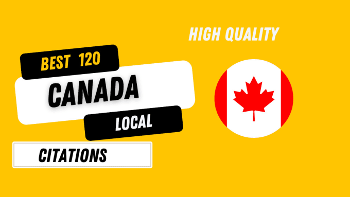 Gig Preview - Do 120 canada local citations