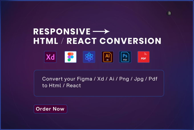 Gig Preview - Code your figma , psd or jpeg design website to life with html or react