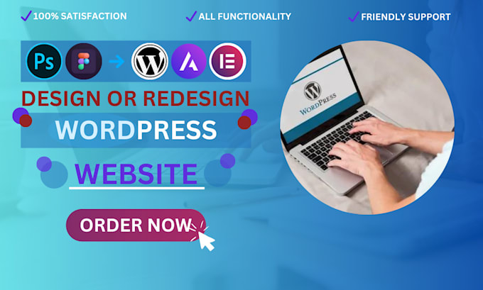 Gig Preview - Build modern and responsive wordpress website design