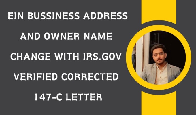 Gig Preview - Change your address and name on your ein with irs