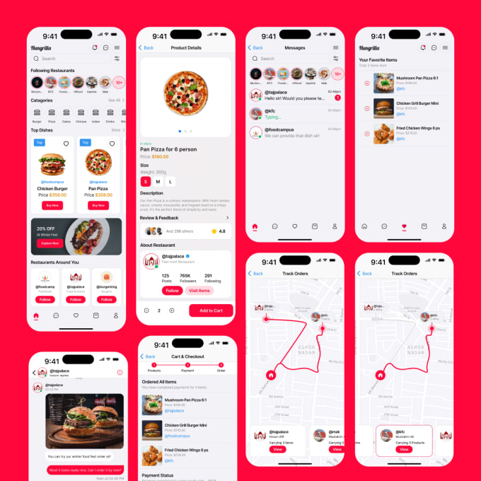 Gig Preview - Food delivery app UX design