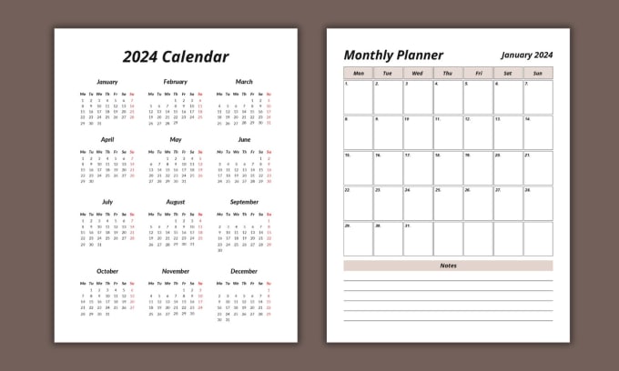 Gig Preview - Design calendar, tracker, journal, and planner for KDP, etsy, or personal use