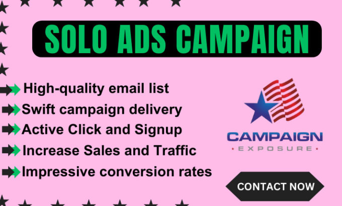 Gig Preview - Do USA email marketing solo ads campaign, affiliate link promotion MLM leads