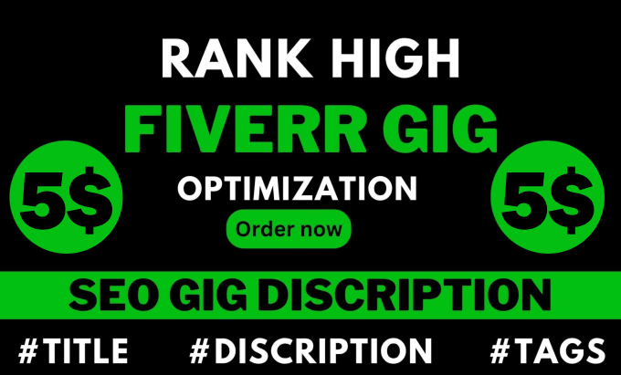 Gig Preview - Write SEO optimized fiverr gigs descriptions that increase your sales