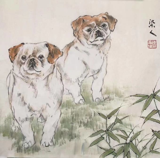 Gig Preview - Paint a custom traditional chinese painting free shipping