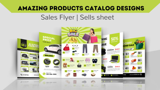 Gig Preview - Design attractive product catalog flyer, sales sheet one pager