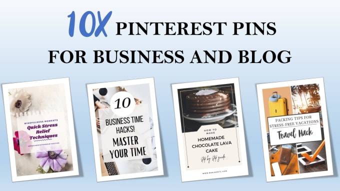 Gig Preview - Design pinterest pins for business and blog