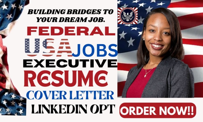 Gig Preview - Craft executive, military, veteran, c suite, government, usajobs, and federal