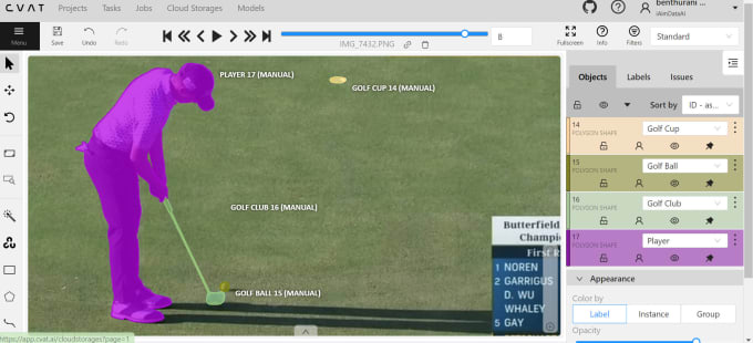 Gig Preview - Do bounding box, polygon annotation object detection for sports data