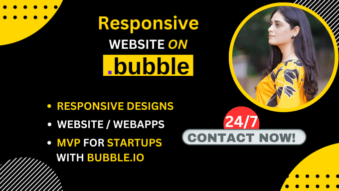 Bestseller - build your responsive website in bubble io as bubble app developer