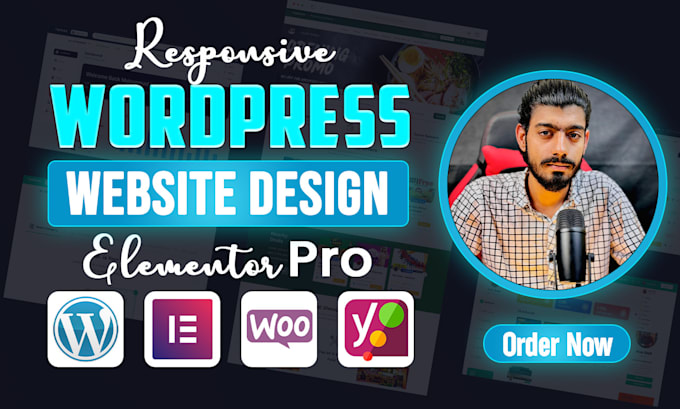 Gig Preview - Build wordpress website design, redesign wordpress business website development