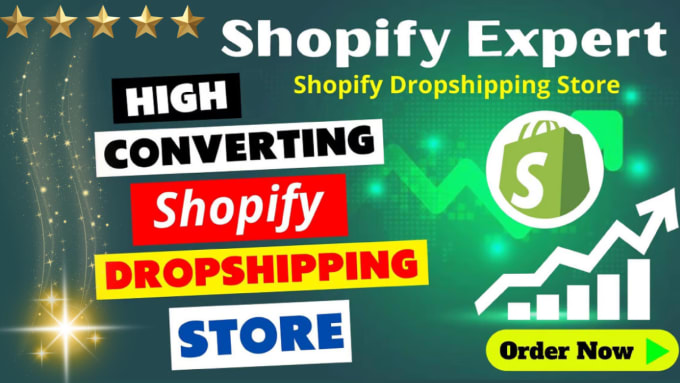 Gig Preview - Create shopify dropshipping store and  design shopify website