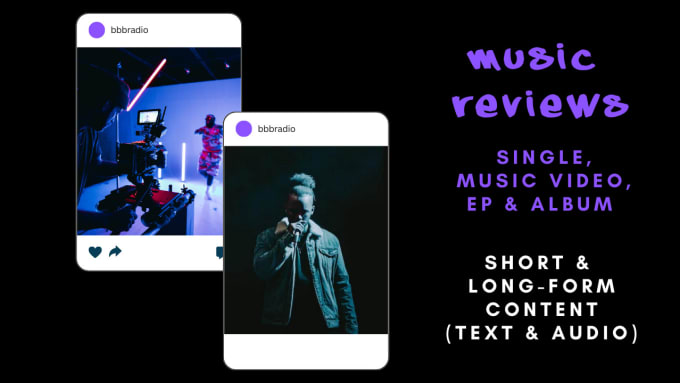 Gig Preview - Review your music, from tracks and music videos to eps and albums