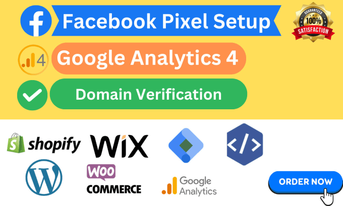 Gig Preview - Fix or setup, google analytics 4, facebook pixel, ads, conversion API tracking