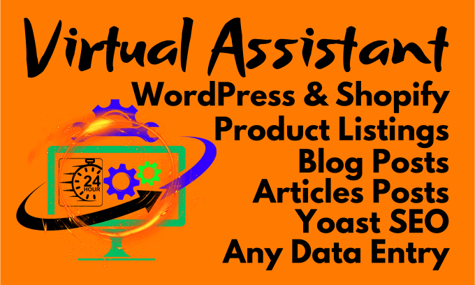 Gig Preview - Be virtual assistant for product listings, data entry, articles and blog posts