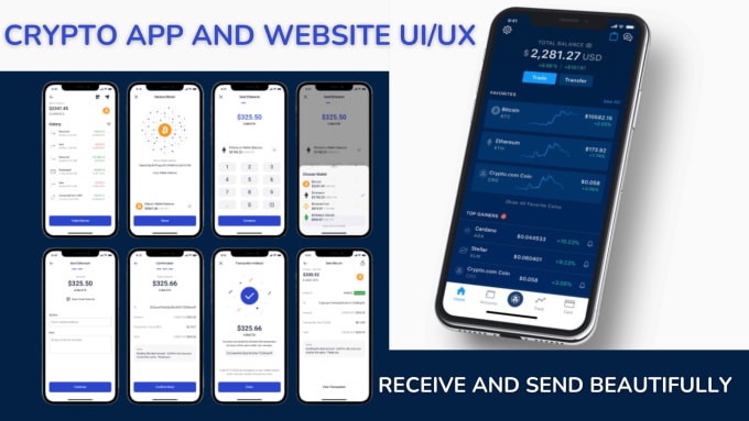 Gig Preview - Do cryptocurrency app and website UI UX design