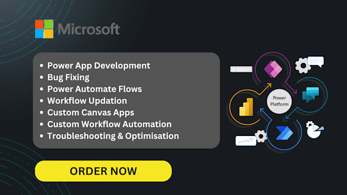 Gig Preview - Develop powerapps, power automate for your business