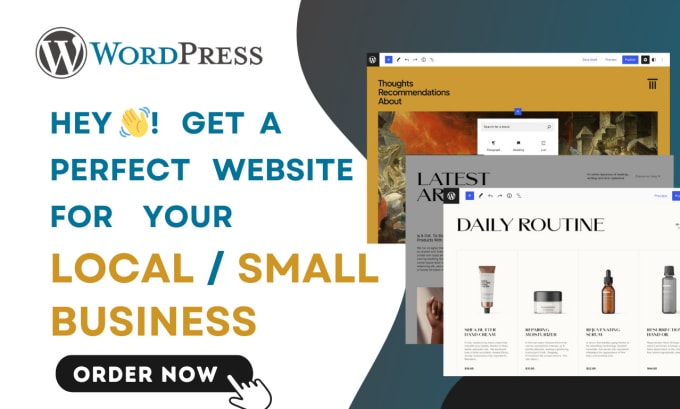 Gig Preview - Develop small or local business wordpress website