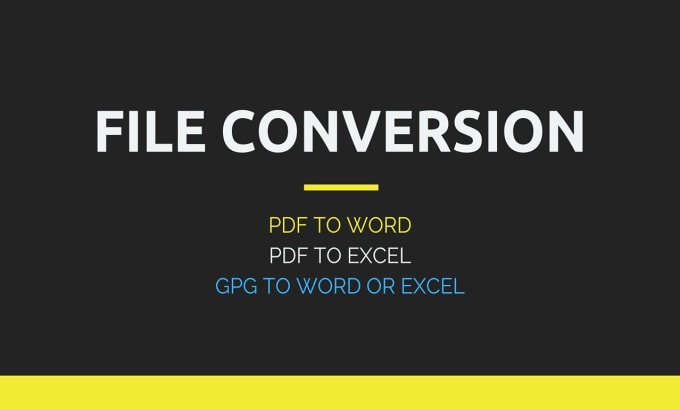 Gig Preview - Convert a PDF into word document