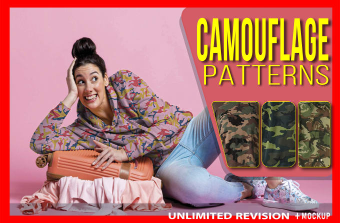 Gig Preview - Design any kind of camouflage seamless pattern for fabric print