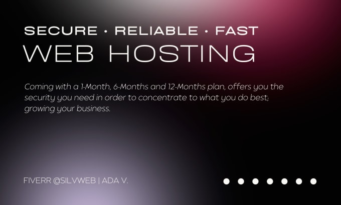 Gig Preview - Provide website hosting, backups and unlimited support