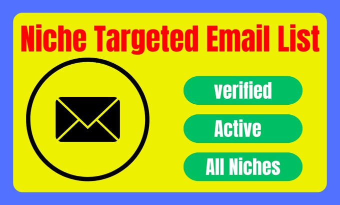 Gig Preview - Provide niche targeted email list for your business