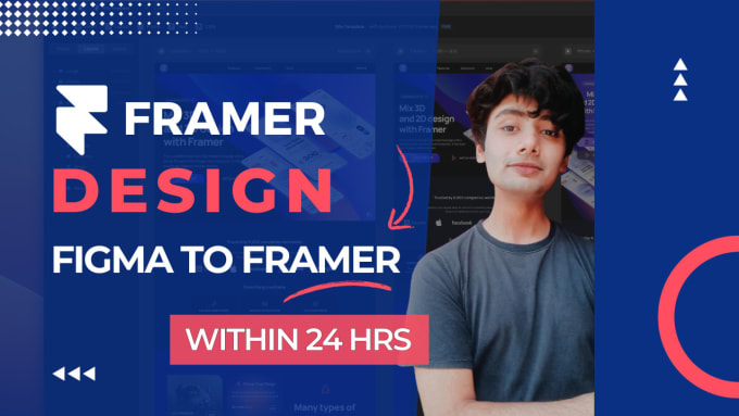 Gig Preview - Design a stunning website using framer, figma to framer