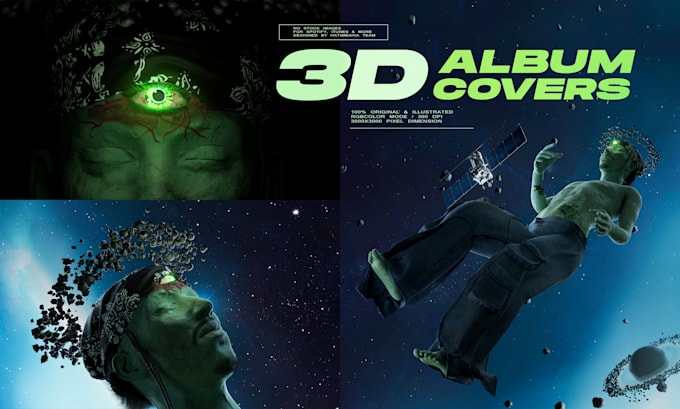 Gig Preview - Create 3d cover art, animation and idea development