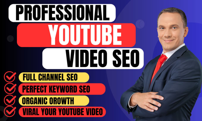 Gig Preview - Youtube channel SEO and video optimization for top ranking on search result