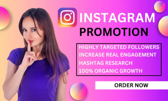 Gig Preview - Do instagram marketing for organic growth to promote followers engagements