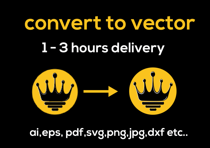 Gig Preview - Do vector tracing or convert to vector quickly