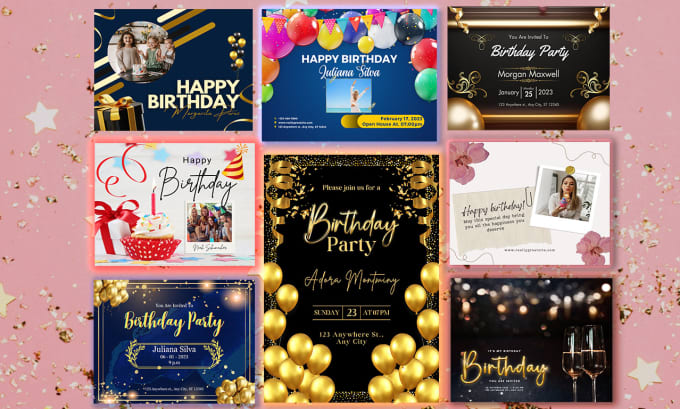 Gig Preview - Design invitation, wedding, birthday and greeting card