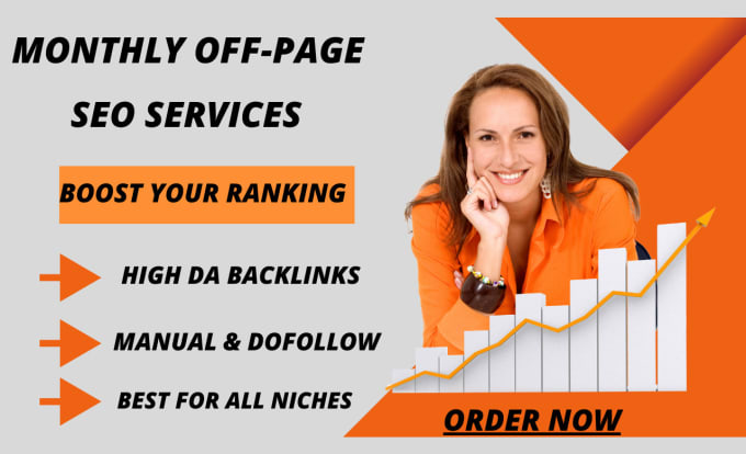 Gig Preview - Provide monthly off page SEO plan with manual  high authority dofollow backlinks